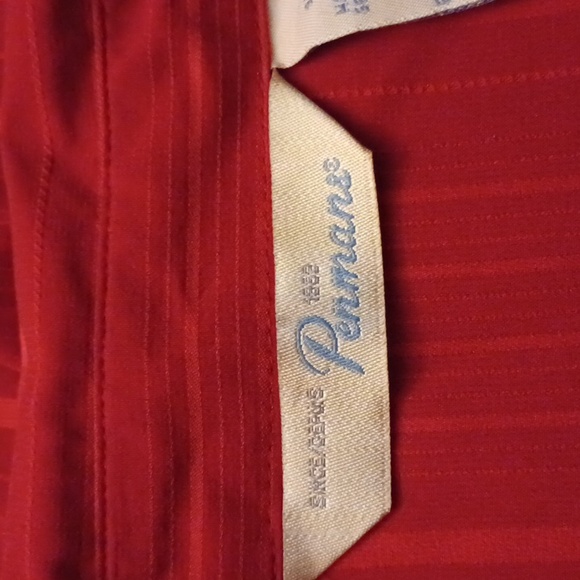 4/$80 Red Striped Blouse - Size Large - Picture 6 of 7